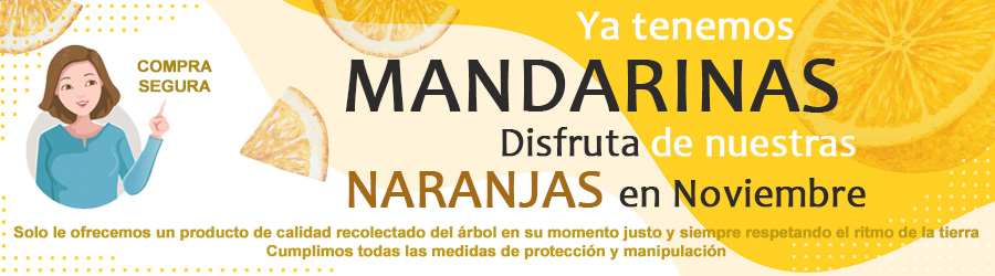 Ya podéis disfrutar de nuestras mandarinas. Y en Noviembre naranjas